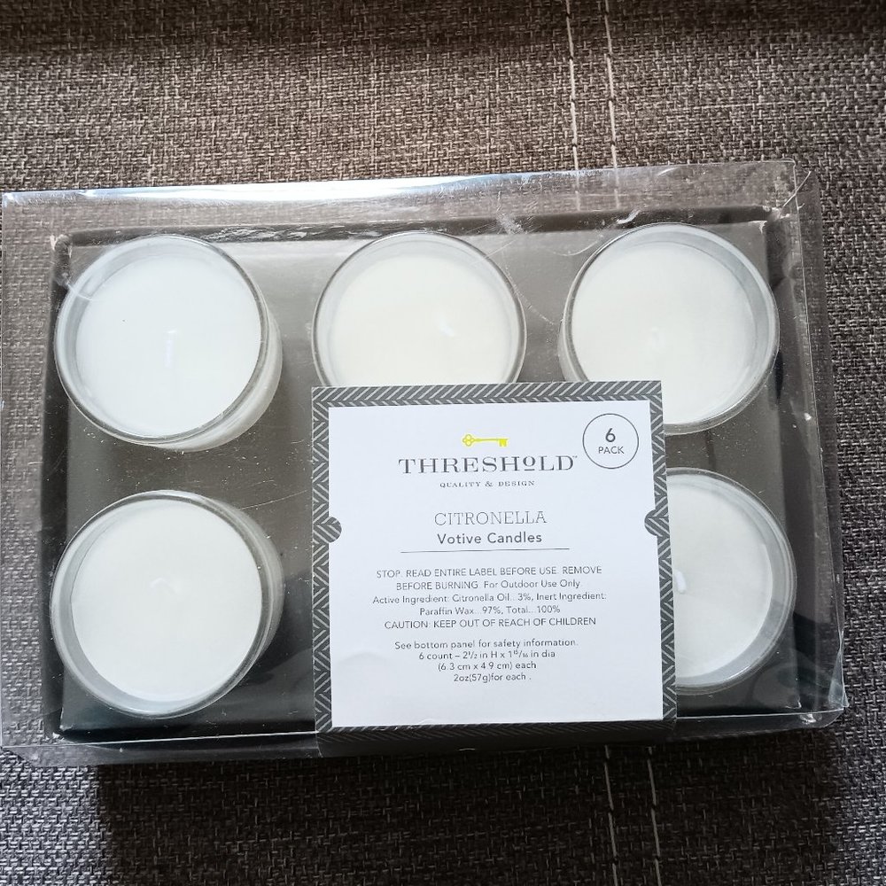 Threshold Citronella Votive Candles - 6 pack